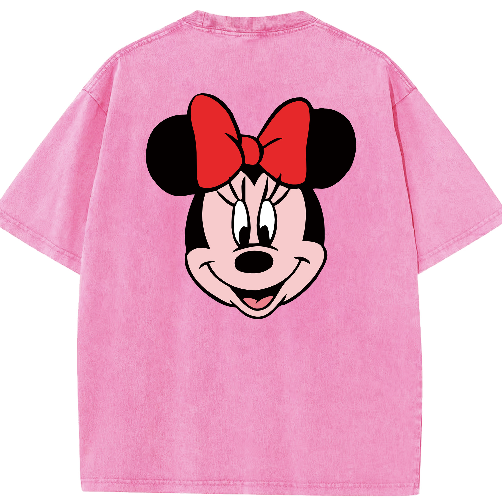 ミッキーマウス Mickey Mouse 綿100% ヴィンテージ風 半袖Tシャツ（背面プリント）